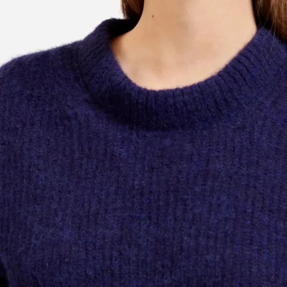Everlane The Alpaca Crew - Heathered Cobalt - Picture 10 of 10